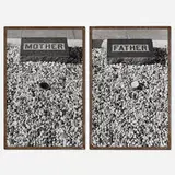 Sophie Calle, Les Tombes (Mother/Father), 1990, gelatin silver print in artist's frame