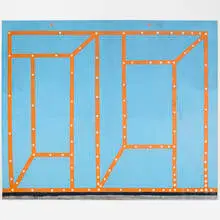 Chris Martin, Double Orange Coney Island Vodou Painting, 1999-2000, oil on canvas