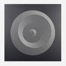 Dinamica Circolare Cratere N by Marina Apollonio, enamel on wood with rotating mechanism, sold Jun 2019