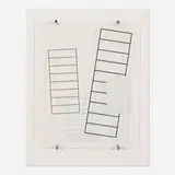 Angelo Testa, The Ladders, 1946, screenprint on acrylic, lacquered wood, aluminum