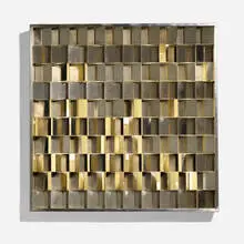 Gianfranco Fini, Programma wall light, c. 1970, stainless steel, methacrylate