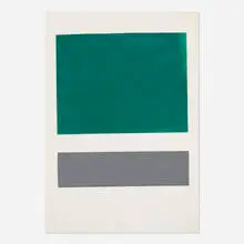 Leon Polk Smith, Untitled, 1980, collage on paper