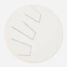 Leon Polk Smith, Untitled, 1994, ink on printed paper