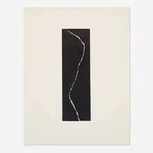 Untitled by Leon Polk Smith, 1958, collage on paper, sold Apr 2019