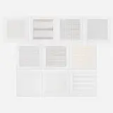 Paintings and Drawings: Stedelijk Museum Portfolio by Agnes Martin, 1990-1991, lithograph on vellum transparency paper, sold Apr 2019