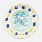 Picador by Pablo Picasso, 1953, glazed stoneware, sold Apr 2019