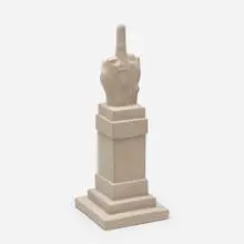 L.O.V.E. by Maurizio Cattelan, 2014, concrete, sold Apr 2019