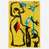 The Fitting II by Joan Miró, 1969, color lithograph on Arches wove paper, sold Apr 2019