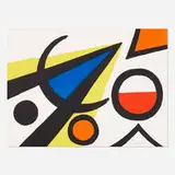 Grande A avec moustaches by Alexander Calder, 1969, lithograph on paper, sold Apr 2019