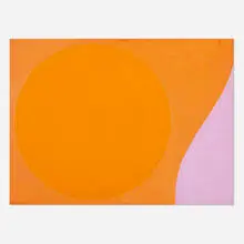 Orange by Oli Sihvonen, 1963, oil on masonite, sold Apr 2019