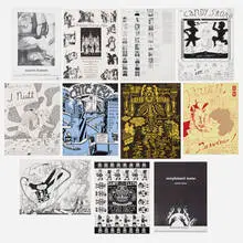 Gladys Nilsson, collection of eleven posters by Jim Falconer, Art Green, Gladys Nilsson, Jim Nutt, Suellen Rocca and Karl Wirsum, 1968-1970, screenprint and offset lithograph on paper