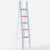 Ben Jones, Untitled (from the Ladder series), 2008-09, acrylic on wood