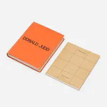 two books by Donald Judd, 1975, 1994, printed paper, sold Apr 2019