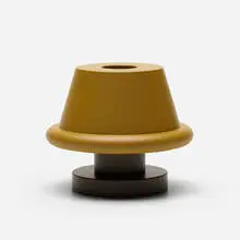 Senape vase by Ettore Sottsass, 1997, plastic, sold Apr 2019