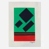 Mauro Reggiani, Composizione, 1954, gouache on board