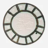 Picador by Pablo Picasso, 1953, white earthenware clay, oxidized paraffin decoration, sold Apr 2019