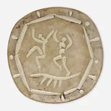Pablo Picasso, Two Dancers, 1956, earthenware
