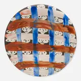 Little Faces No. 57 by Pablo Picasso, 1963, white earthenware clay, decoration in engobes and paraffin, white enamel, sold Apr 2019