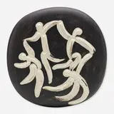 Pablo Picasso, Four Dancers, 1956, earthenware with knife-engraving accentuated with glaze and black patinated ground