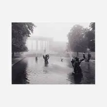 Balthazar Korab, Triton Pools, Cranbrook Academy, Bloomfield Hills, Michigan, archival selenium toned print