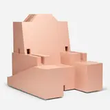 Temple Chair by Jim Lewis and Clark Ellefson (Lewis & Clark), 1983, Formica over wood, sold Apr 2019