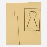 Joe Bradley, Untitled, 2015, charcoal on paper