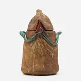 Robert Carston Arneson, Untitled Covered Jar (with Green Coil and Red Triangle)