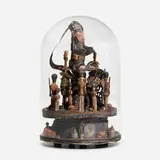 Barry Cohen, Glass Dome Soldiers Construction (No. 8), 1986, mixed media construction, glass