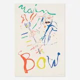 Willem de Kooning, Rainbow: Thelonius Monk, Devil at the Keyboard, lithograph on paper