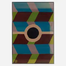 Burton Kopelow, Untitled (tapestry), c. 1965, hand-woven wool