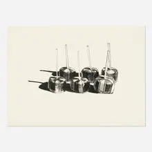 Suckers State I by Wayne Thiebaud, 1968, lithograph on paper, sold Apr 2019