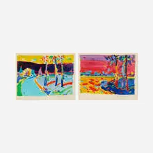 Wayne Thiebaud, Double Study (Diptych), c. 1965, watercolor and graphite on paper