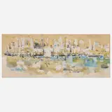 Wayne Thiebaud, Island Borough, 1957, watercolor on artist board