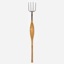 William Umbreit, Pitchfork, c. 1975, oak, steel