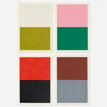 Berliner Serie by Günther Förg, 2001, screenprint on paper, sold Apr 2019