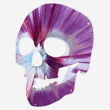Skull Spin Painting by Damien Hirst, 2009, acrylic on paper, sold Apr 2019