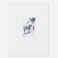 Rodney Graham, Meissonier with My Thumb-Print, 2010, photogravure on paper