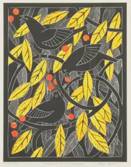 Celia Lewis, Untitled, linocut