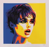 Rourke Van Dal, Untitled, Rourke Van Dal (b.1969) 'Andy's Girl' six-colour screenprint