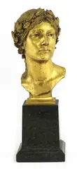 Frederick James Halnon, Untitled, on a rectangular serpentine marble plinth