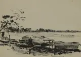 Yakov Khaimov, Untitled, black ink on paper 27.5 x 39cm