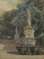 George Samuel Elgood, Untitled, watercolour 22 x 16cm