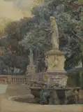 George Samuel Elgood, Untitled, watercolour 22 x 16cm