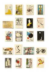 Bauhaus, Ausstellung Weimar 1923“ – 20 Postkarten verschiedener Bauhaus-Künstler, 1923, Höhe max. 15,5 cm, Breite max. 15,4 cm. Lithografien und Farblithografien auf leichtem Karton (Postkarten)