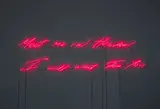 Tracey Emin, Meet me in Heaven I will wait For You, 2004, Neon (fluoreszierendes Pink-Rosa)