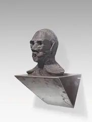 Thomas Schütte, Wicht, 2006, Bronze mit anthrazitfarbener Patina, Künstlerkonsole aus Stahl
