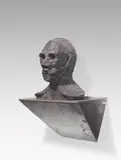 Thomas Schütte, Wicht, 2006, Bronze mit anthrazitfarbener Patina, Künstlerkonsole aus Stahl