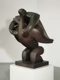 Jacques Lipchitz, Mother and Child, 1930, Bronze mit braun-grünlicher Patina. Höhe: 141 cm (55 ½ in.)