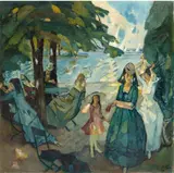Leo Putz, Regatta, 1921, Öl auf Leinwand