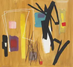 Fritz Winter, Afrikana I, 1957, Öl auf Leinwand